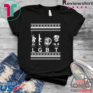 LGBT Liberty Guns Beer Trump Christmas Tee Shirt