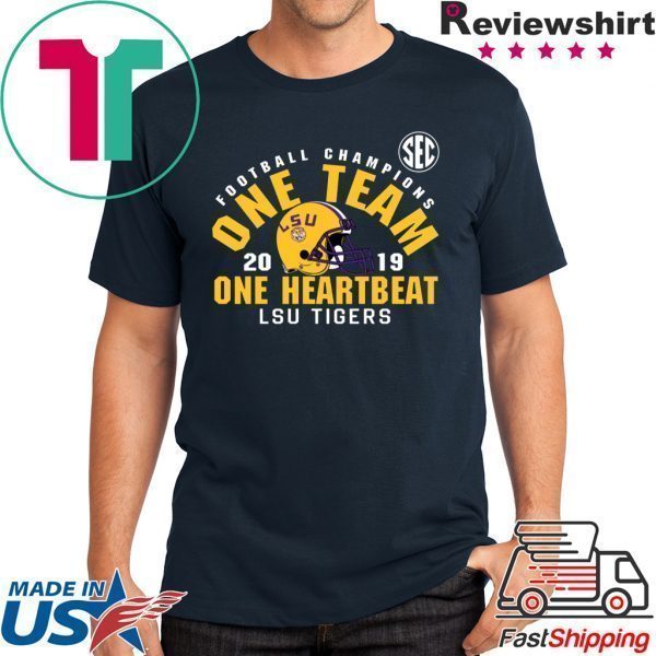 LSU Sec Championship 2019 One Team One Heartbeat original T-Shirt