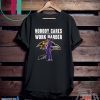 Lamar Jackson Nobody Cares Work Harder Signature Tee Shirts