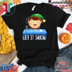 Let It Snow ELF Cocaine Tee Shirts