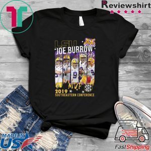 Lsu Joe Burrow MVp 2019 southeastern Conference Tee Shirt