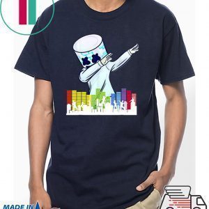 Marshmallow Dancing DJ City Tee Shirt