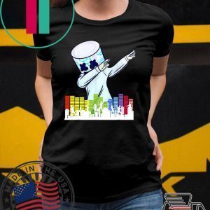 Marshmallow Dancing DJ City Tee Shirt