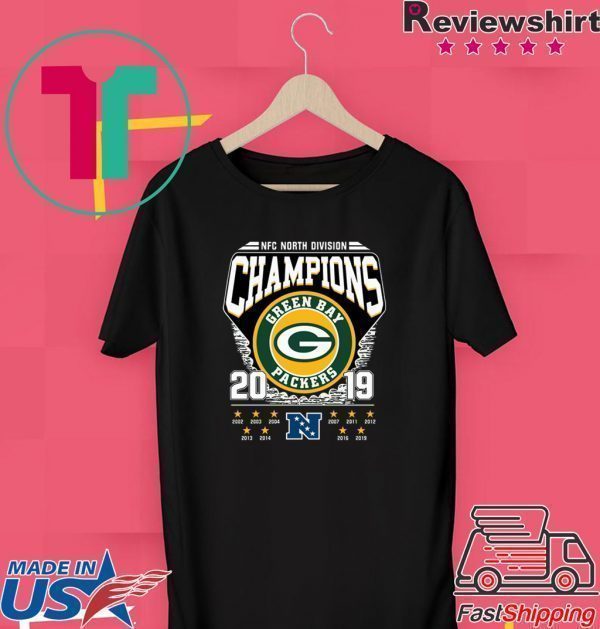 NFC North Division Champions Green Bay Packers 2019 Tee Shirt