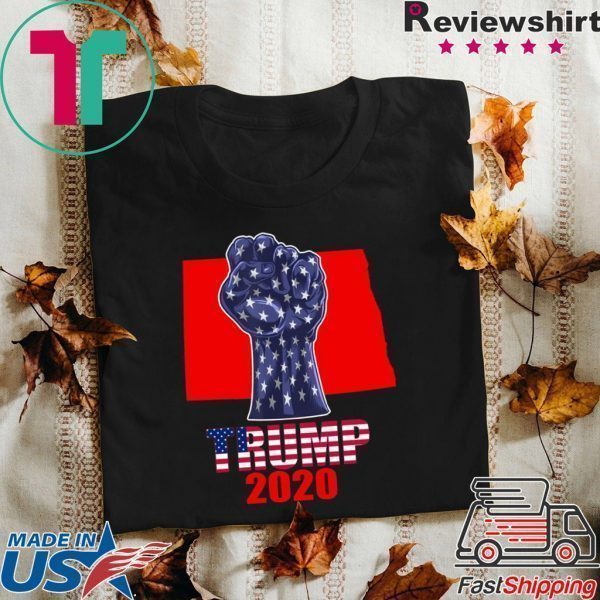 North Dakota 4 President Donald Trump 2020 Election Us Flag Tee Shirt