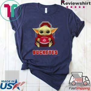 Star Wars Baby Yoda hug Ohio State Buckeyes T-Shirt