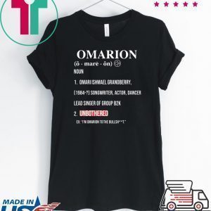 Omarion Unbothered Tee Shirts