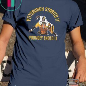 Pittsburgh Started It Pouncey Ended It Womens Shirt