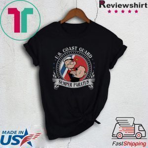 Popeye U S Coast Guard Semper Paratus Tee Shirt