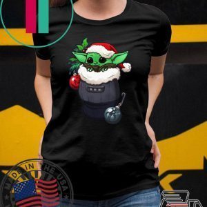 Santa Baby Yoda Santa Stocking Ugly Christmas Tee Shirt