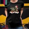 Santa Baby Yoda Yoda and Groot reindeer light christmas Tee Shirt