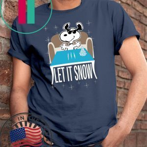 Snoopy Dog Walmart Cocaine Santa Let It Snow Tee Shirt