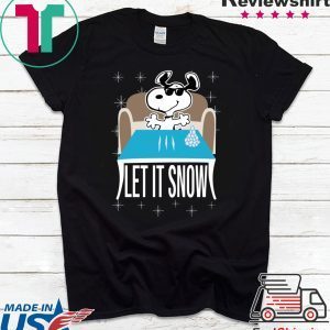 Snoopy Dog Walmart Cocaine Santa Let It Snow Tee Shirt