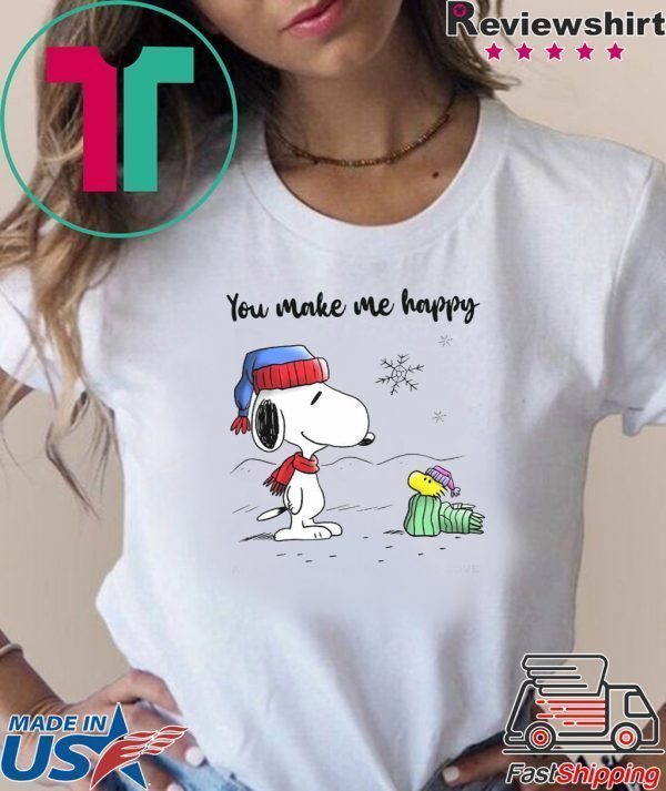 Snoopy You make Me Happy Tee Shirt