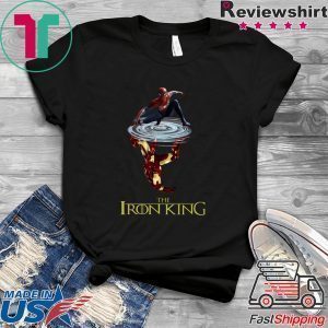 Spider Man reflection Iron Man The Iron King Tee Shirt