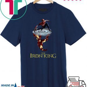 Spider Man reflection Iron Man The Iron King Tee Shirt