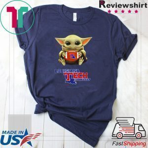 Star Wars Baby Yoda hug Louisiana Tech Bulldogs Tee Shirt