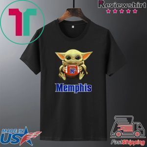 Star Wars Baby Yoda hug Memphis Tigers Tee Shirt