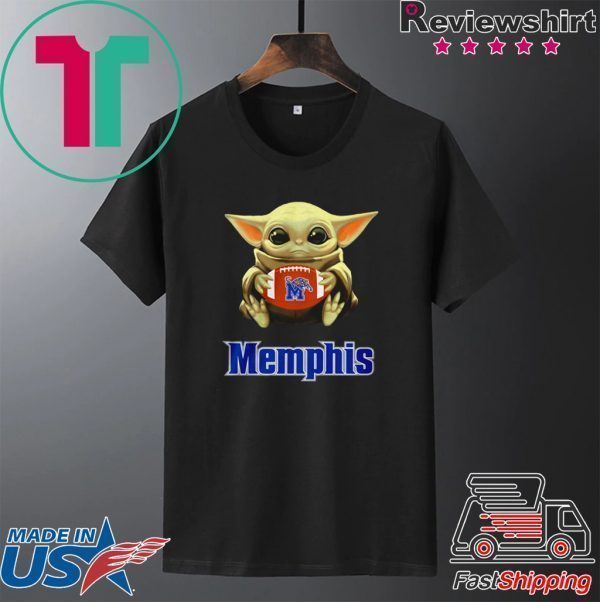 Star Wars Baby Yoda hug Memphis Tigers Tee Shirt