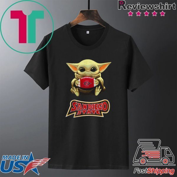 Star Wars Baby Yoda hug Sandiego State Tee Shirt