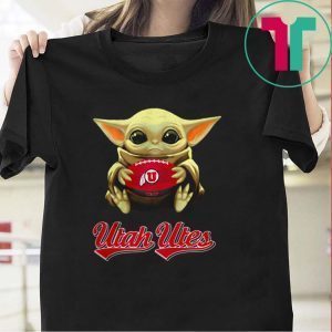 Star Wars Baby Yoda hug Utah Utes Tee Shirt