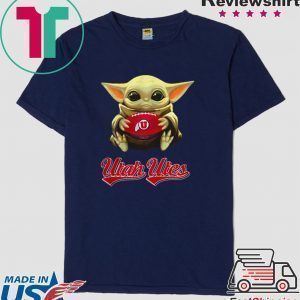Star Wars Baby Yoda hug Utah Utes Tee Shirt