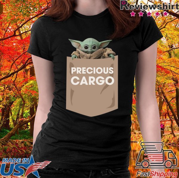 Star Wars The Mandalorian The Child Precious Cargo Pocket Tee Shirts