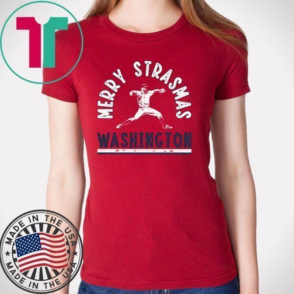 Stephen Strasburg Shirt - Merry Strasmas, MLBPA Licensed