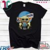 Sunday Baby Yoda Hug Blue Moon Star Wars Tee Shirts
