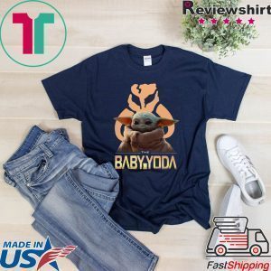The Baby Yoda In The Mandalorian Skull Tee Shirt