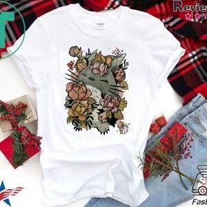 Totoro and floral Tee Shirt