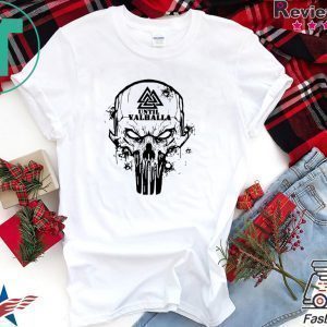 Viking Until Valhalla Skull Tee Shirts