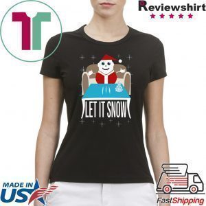 Walmart Cocaine Santa Let It Snow Womens T-Shirt