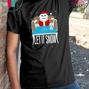 Walmart Cocaine Santa Let It Snow Womens T-Shirt
