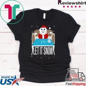 Walmart Cocaine Santa Let It Snow Tee Shirt