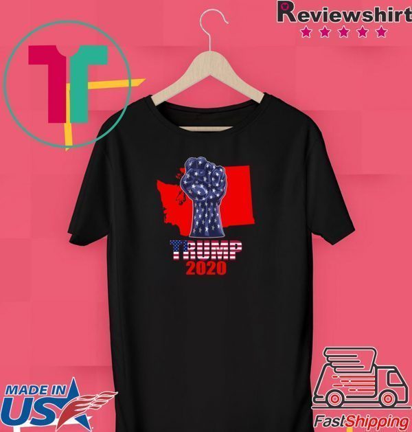 Washington For President Donald Trump 2020 Election Us Flag Tee Shirt