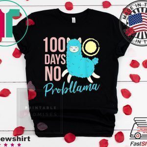 100 Days Of School Llama Tee Shirts