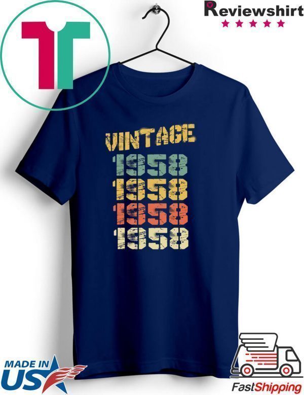 1958 Vintage 62nd Birthday Tee Shirts