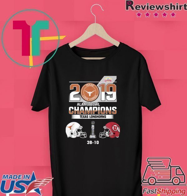2019 Texas Longhorns Alamo Bowl Champions Tee Shirts