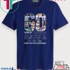 60 Years Of Cowboys 1960-2020 Signatures Thank You For The Memories Tee Shirts