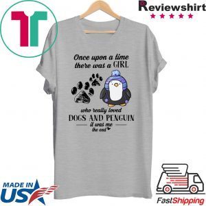 A Girl Who Really Loved Dogs And Penguin Tee Shirts