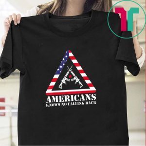 Abstract Americans Knows No Falling Back Tee Shirt
