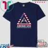 Abstract Americans Knows No Falling Back Tee Shirt