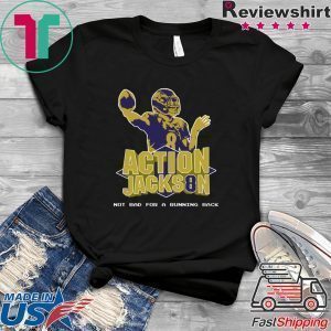 Action Jackson Not Bad For A Running Back Tee Shirts