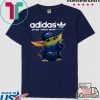 Adidas All Day I Dream About Subaru Baby Yoda Tee Shirt