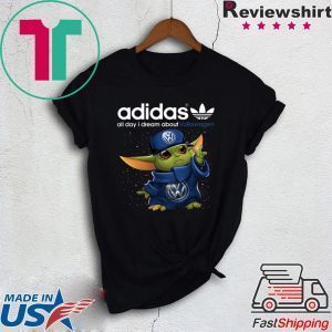 Adidas All Day I Dream About Volkswagen Baby Yoda Tee Shirts