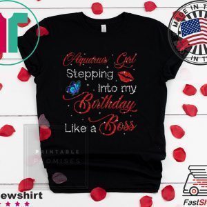 Aquarius Girl Lips Birthday Tee Shirts
