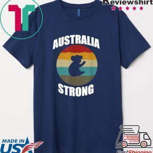 Australia Strong koala bear Retro Tee Shirts
