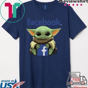 Baby Yoda Hug Facebook Tee Shirts