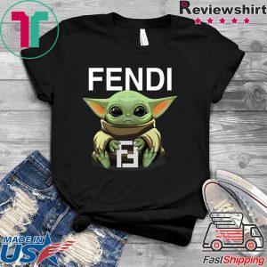 Baby Yoda Hug Fendi Tee Shirts